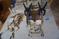 Bausatz Fokker E.III Rumpf hinterer Teil