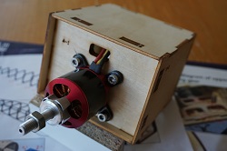 Bausatz Fokker E.III Motor Montage