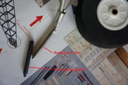 Bausatz Fokker E.III Fahrwerk